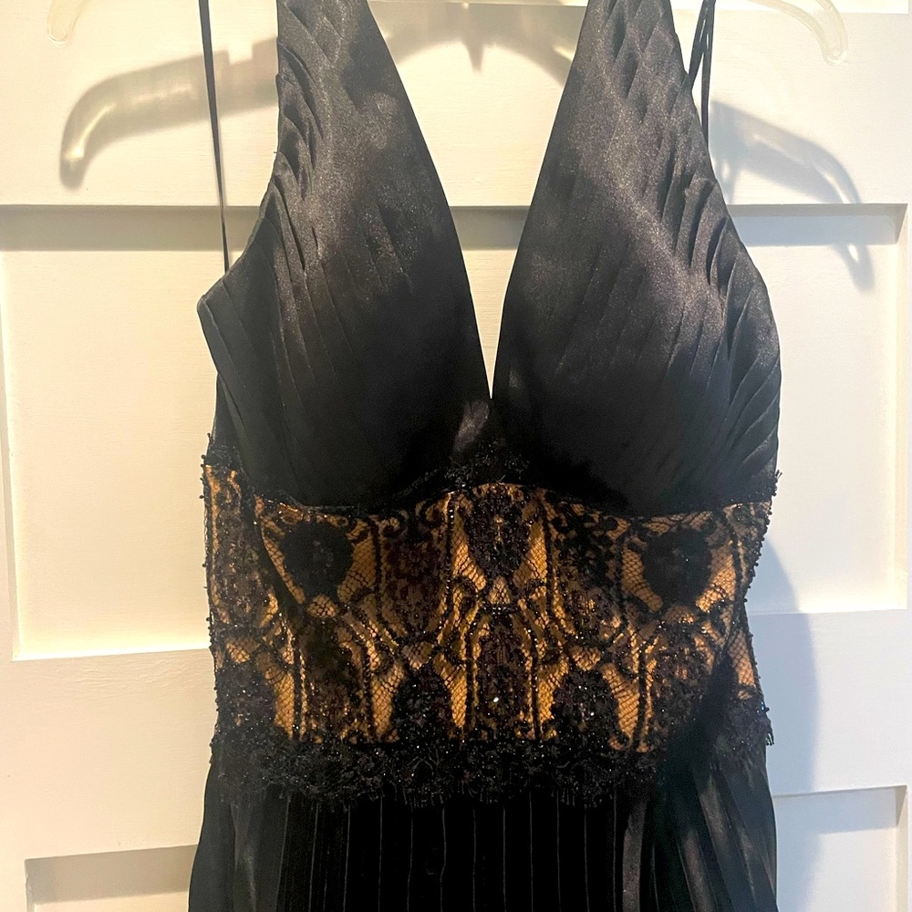Black Lace Evening Dress